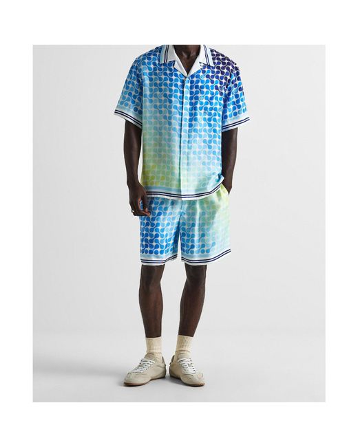 Casablanca Blue Printed Shirt for men