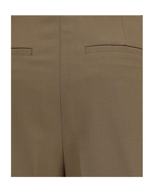 Lardini Natural Pleated Tailored Pants
