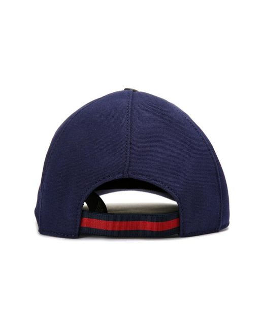 Gucci Blue Double G Hat for men