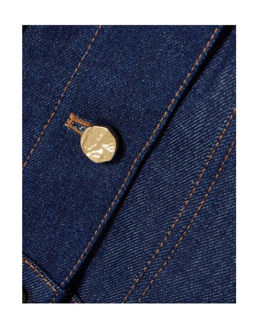 Nina Ricci Blue Long-Sleeved Denim Jacket