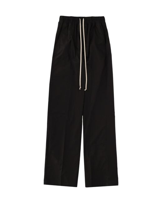 Rick Owens Black Drawstring Trousers