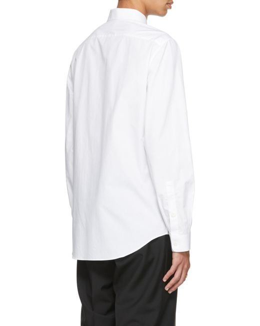 Valentino White Classic Tailored Shirt for men