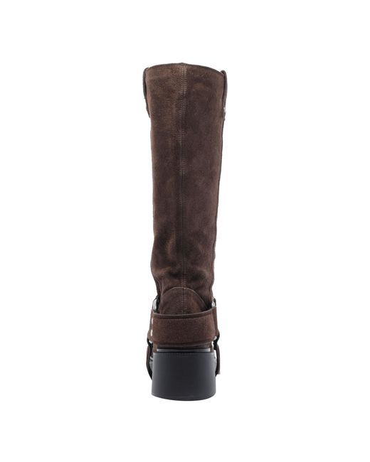 Vic Matié Brown Squared Toe Heeled Boots