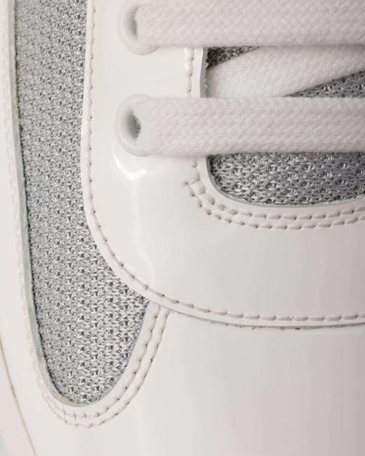 Prada Linea Rossa White Patent Leather And Technical Fabric Prada America's Cup Sneakers for men