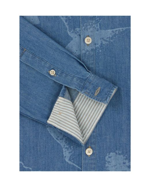 Paul Smith Blue Long Sleeve Shirt for men