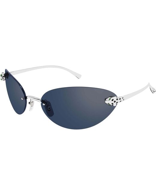 Cartier Blue Rimless Sunglasses for men