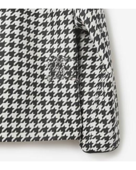 Burberry Gray Equestrian Knight-Print Hooded Jacket for men