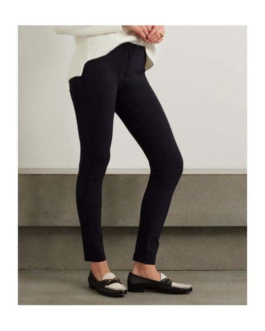 Veronica Beard Black Low-Rise Leggings