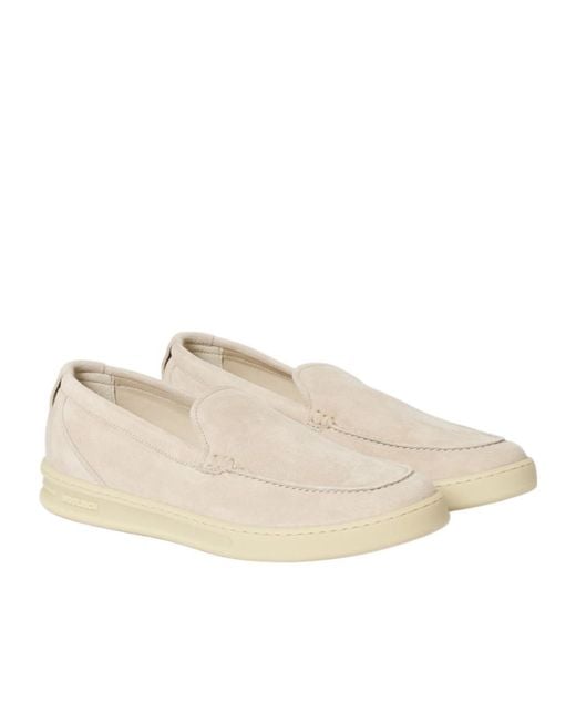 Woolrich Natural Suede Slip-On Sneakers