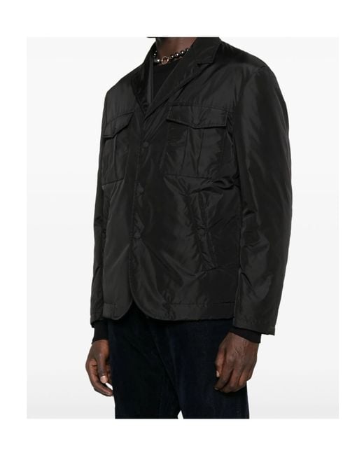 DSquared² Black Flap-Pocket Buttoned Jacket for men