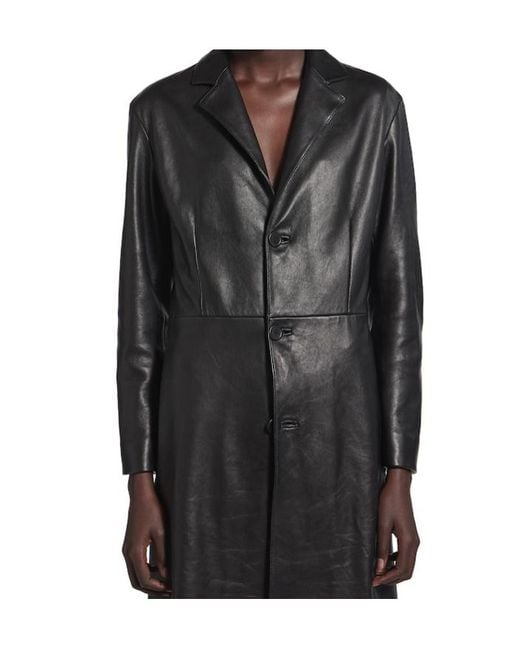 Balenciaga Black Collared Button-Up Jacket