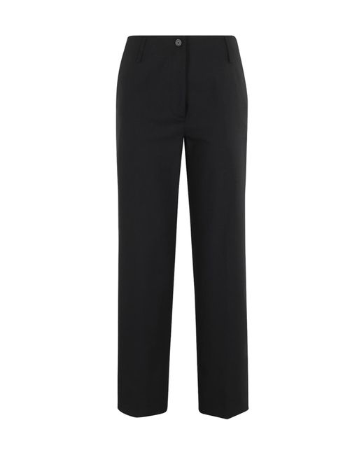 Semicouture Black Belt Loops Slacks