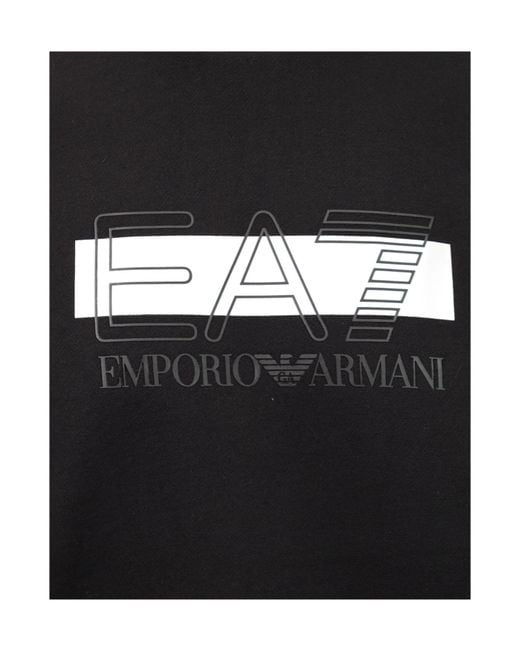 EA7 Blue Crew-Neck Sweatshirt for men