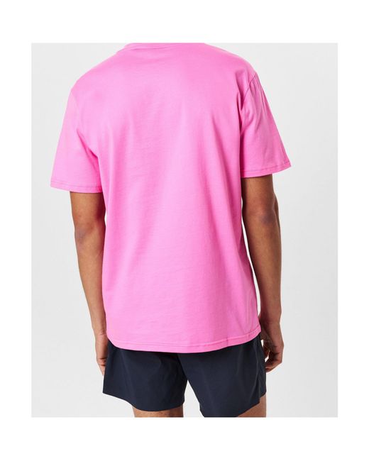 Boss Pink Logo Crew-Neck T-Shirt for men
