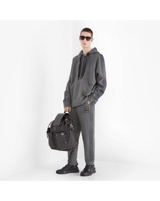 Fendi Gray Jersey Sweatshirt for men