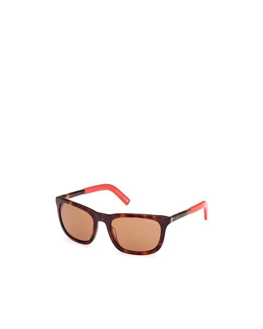 Moncler Pink Eyewear Rectangular Frame Sunglasses for men