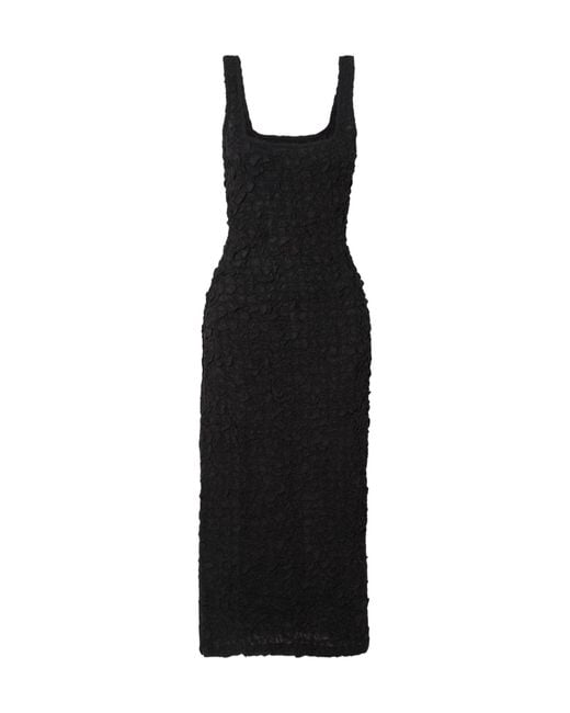 Mara Hoffman Black Textured Midi Dress