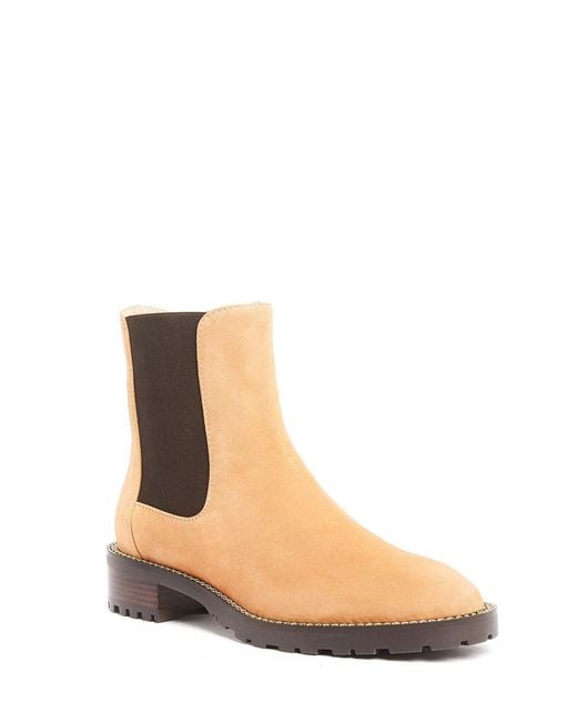Stuart Weitzman Natural Round Toe Boots