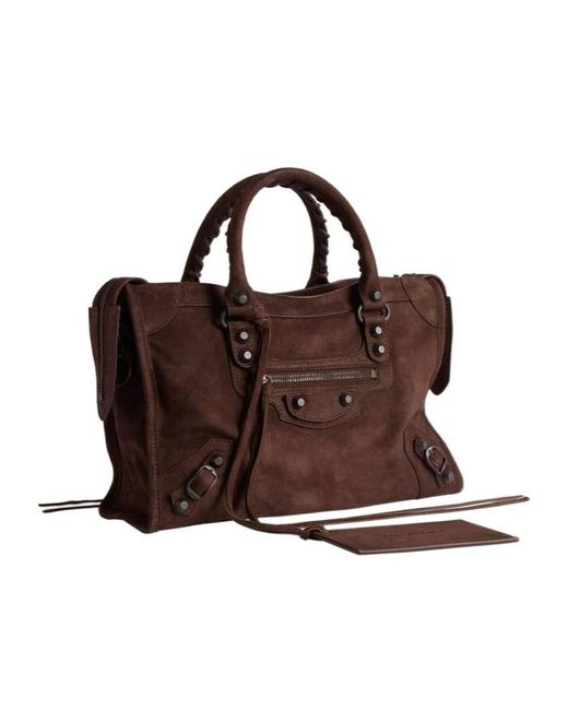 Balenciaga Brown Le City Small Shoulder Bag