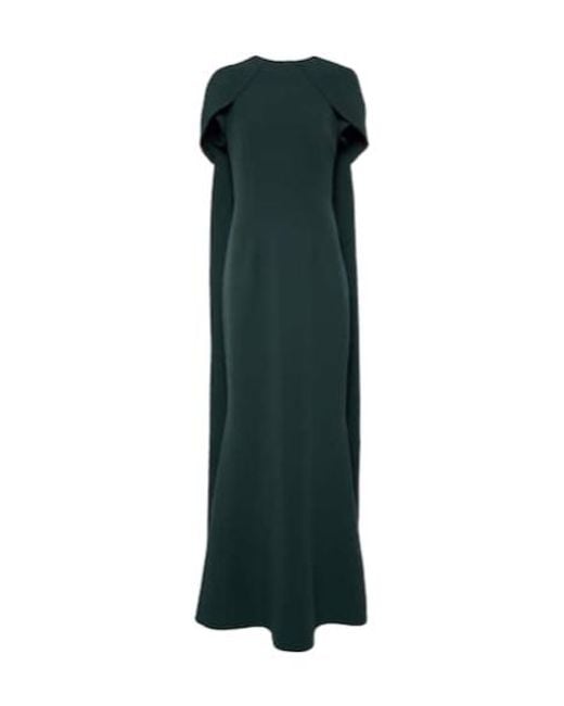 Safiyaa Green Caped Gown