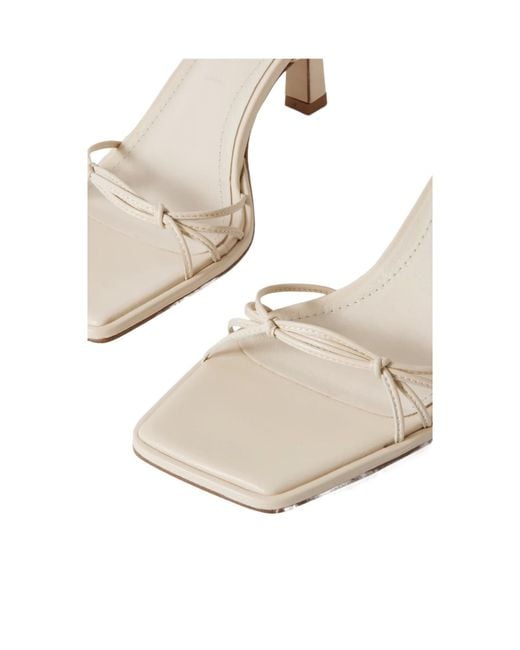 Aeyde White Roda Leather Sandals