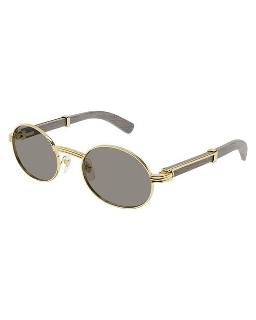 Cartier Multicolor Oval-Frame Sunglasses for men