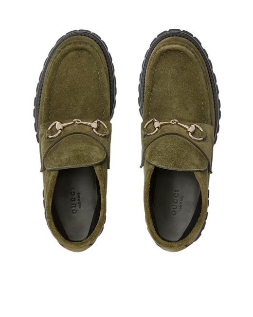 Gucci Green Horsebit Ankle Boots