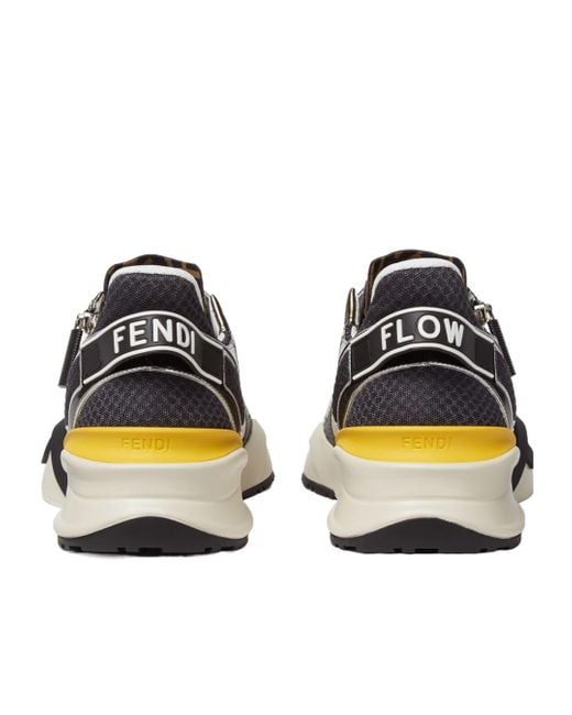 Fendi Multicolor Flow Lace-Up Sneakers for men