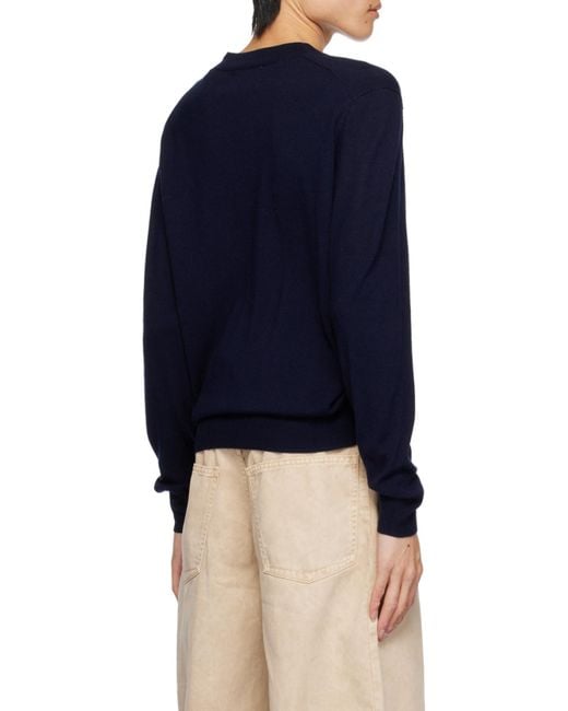 Isabel Marant Blue Crewneck Knitted Jumper for men