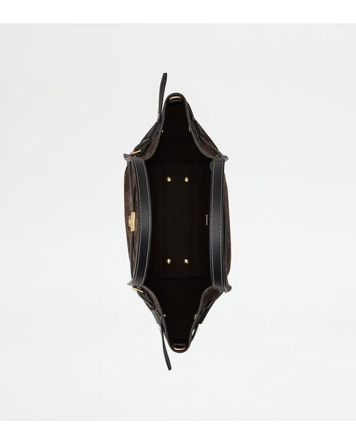 Tod's Brown T Signature Small Shoulder Bag