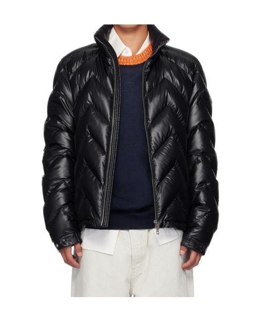 Moncler Black Logo Down Jacket for men