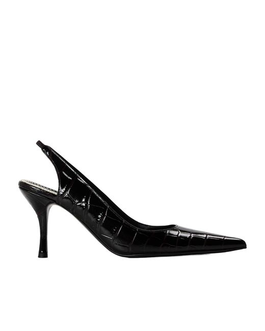 Fendi Black Patent Pointedtoe High Heels