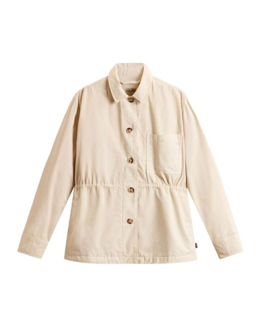 Woolrich Natural Gabardine Overshirt