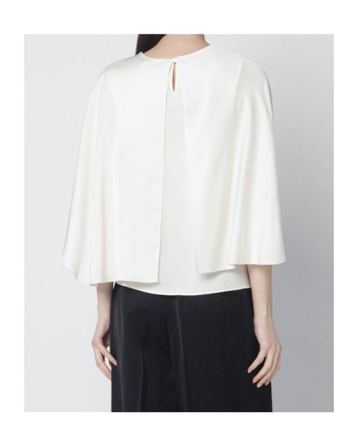 Jonathan Simkhai White Eliora Satin Blouse