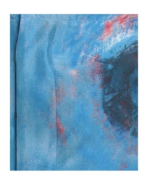 Marni Blue Satin Casual Pants