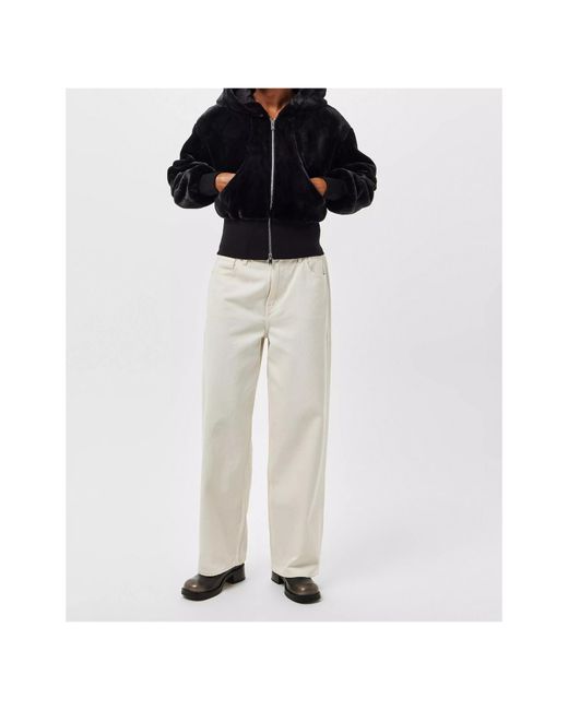 Moose Knuckles Black Rose De Bunny Insulated Bomber Jacket