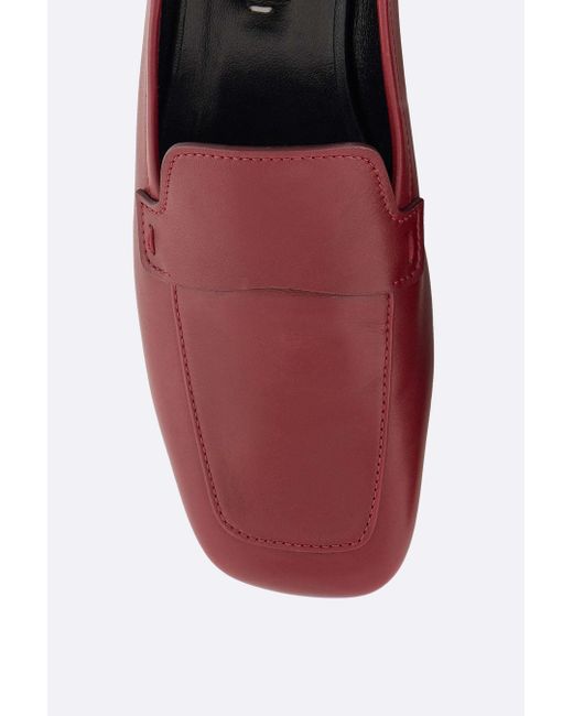 Giorgio Armani Red Square Toe Loafers