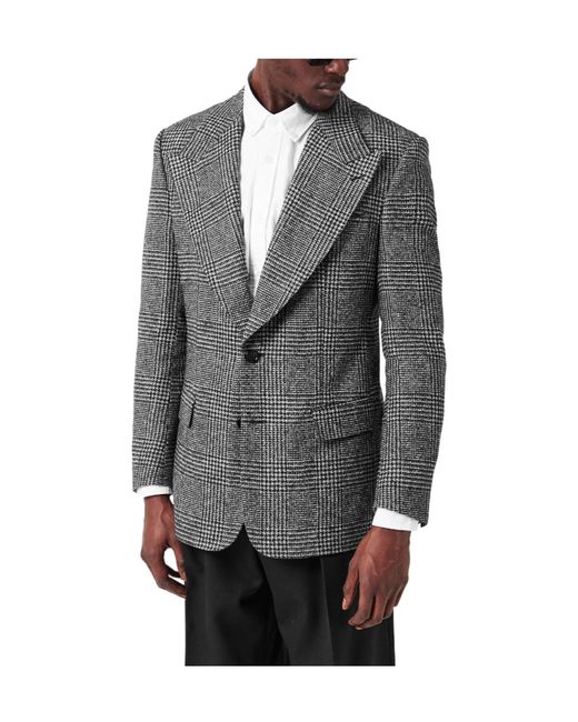 Dolce & Gabbana Gray Single-Breasted Blazer for men