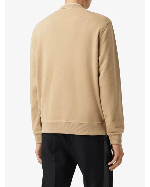 Burberry Multicolor Monogram-Motif Check-Panel Sweatshirt for men