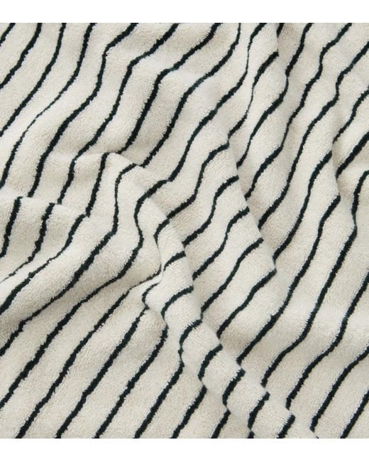 Tekla White 30 X 50 Striped Towels for men