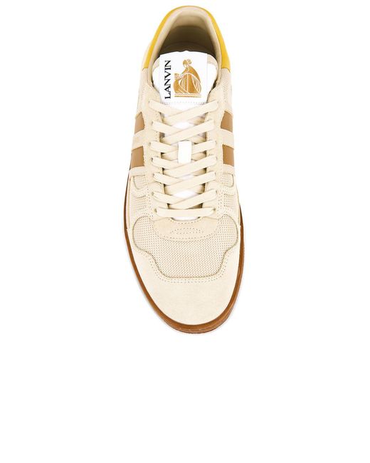 Lanvin Metallic Almond Toe Sneakers for men
