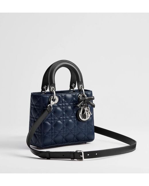 Dior Blue Double-Handle Shoulder Bag