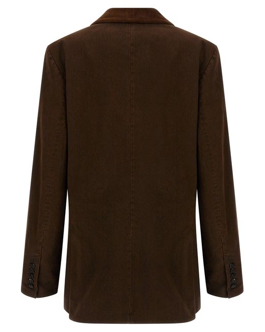 Dries Van Noten Brown Befya Blazer Befya Double-Breasted Blazer