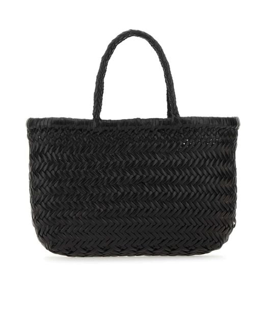 Dragon Diffusion Black Flat Gora Mini Tote Bag