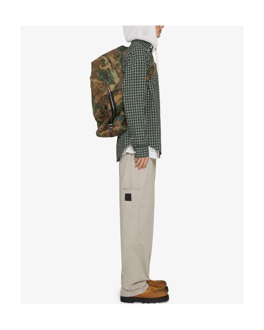 Givenchy White Logo-Patch Trousers for men