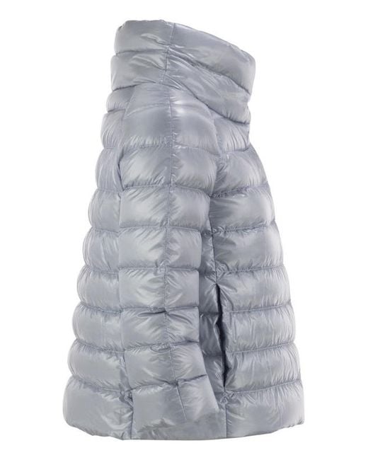Herno Gray Short Down Jacket