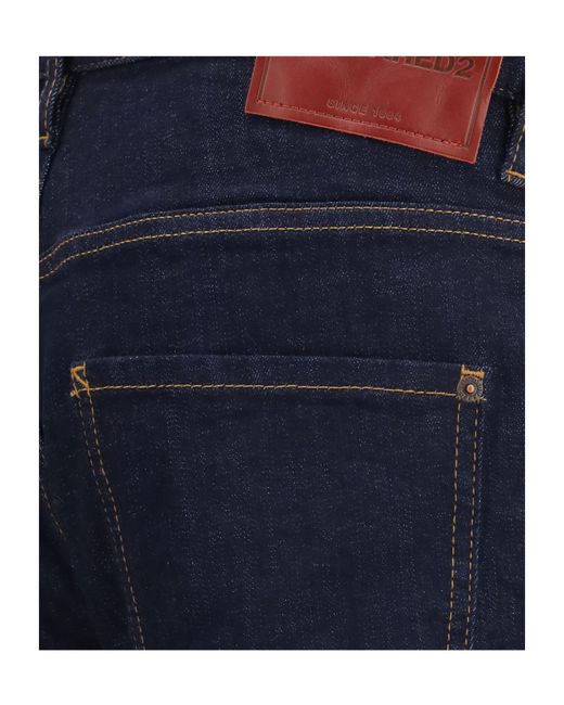 DSquared² Blue Belt Loop Jeans for men