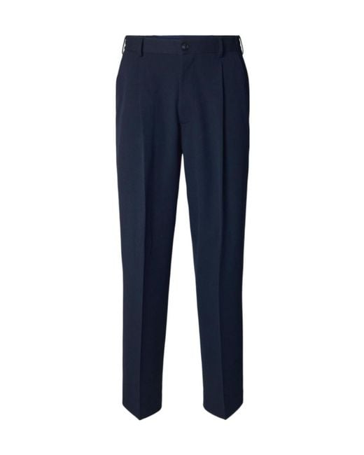 SELECTED Blue 220 Loose Fit Trousers for men