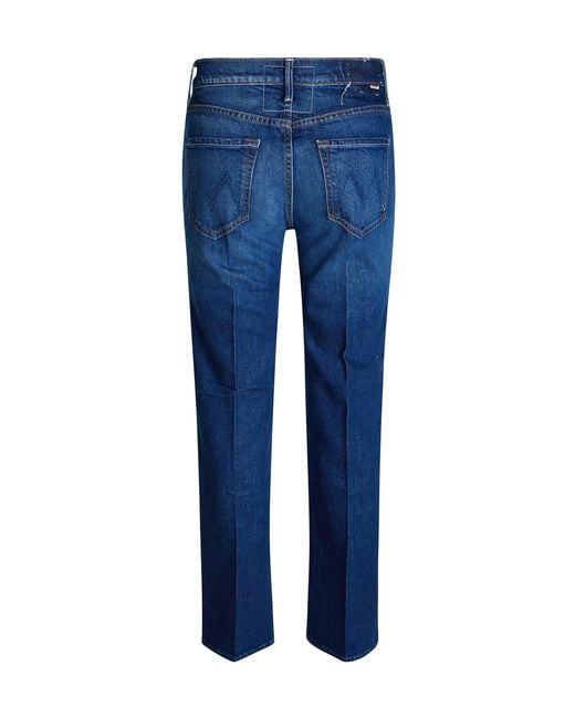 Mother Blue The Kick It High-Waisted Jeans