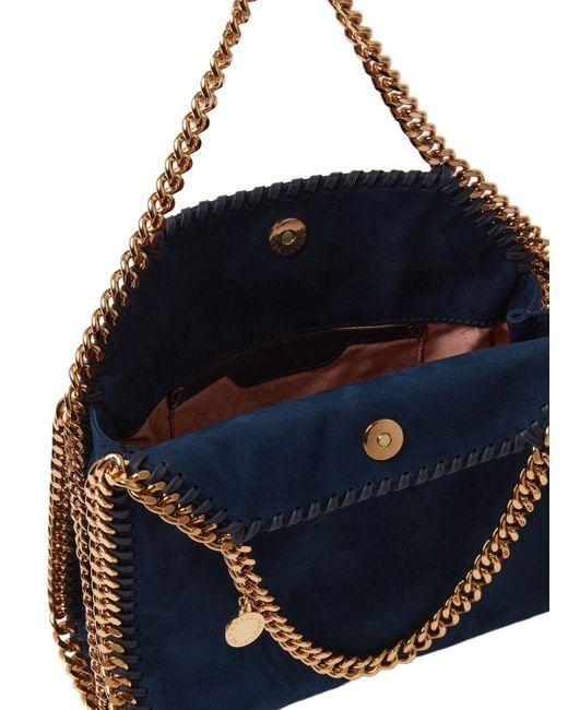 Stella McCartney Blue Falabella Chain-Trim Tote Bag